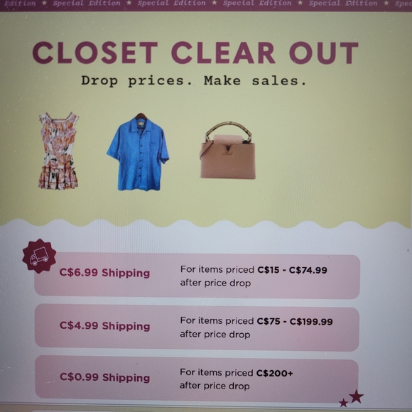 Other - Closet Clear Out Today ~ Let's Make A Deal!